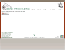 Tablet Screenshot of churchranch.com